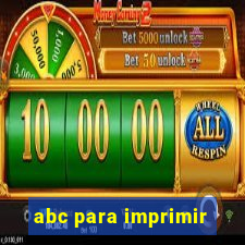 abc para imprimir